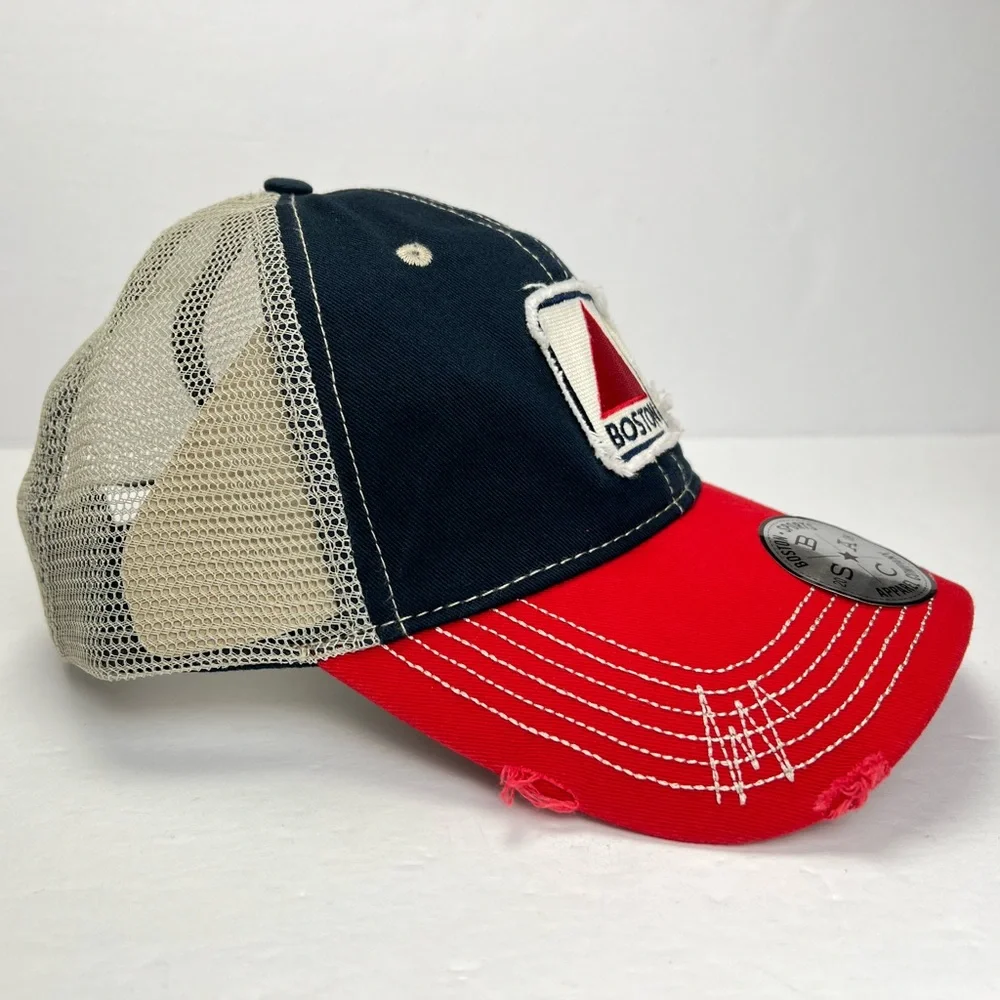 Citgo Boston Trucker Hat Boston Sports Apparel Navy Red Cap Snapback One Size - Picture 3 of 10